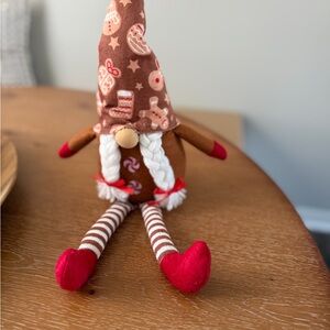 Festive Brown and Red Holiday Gnome
